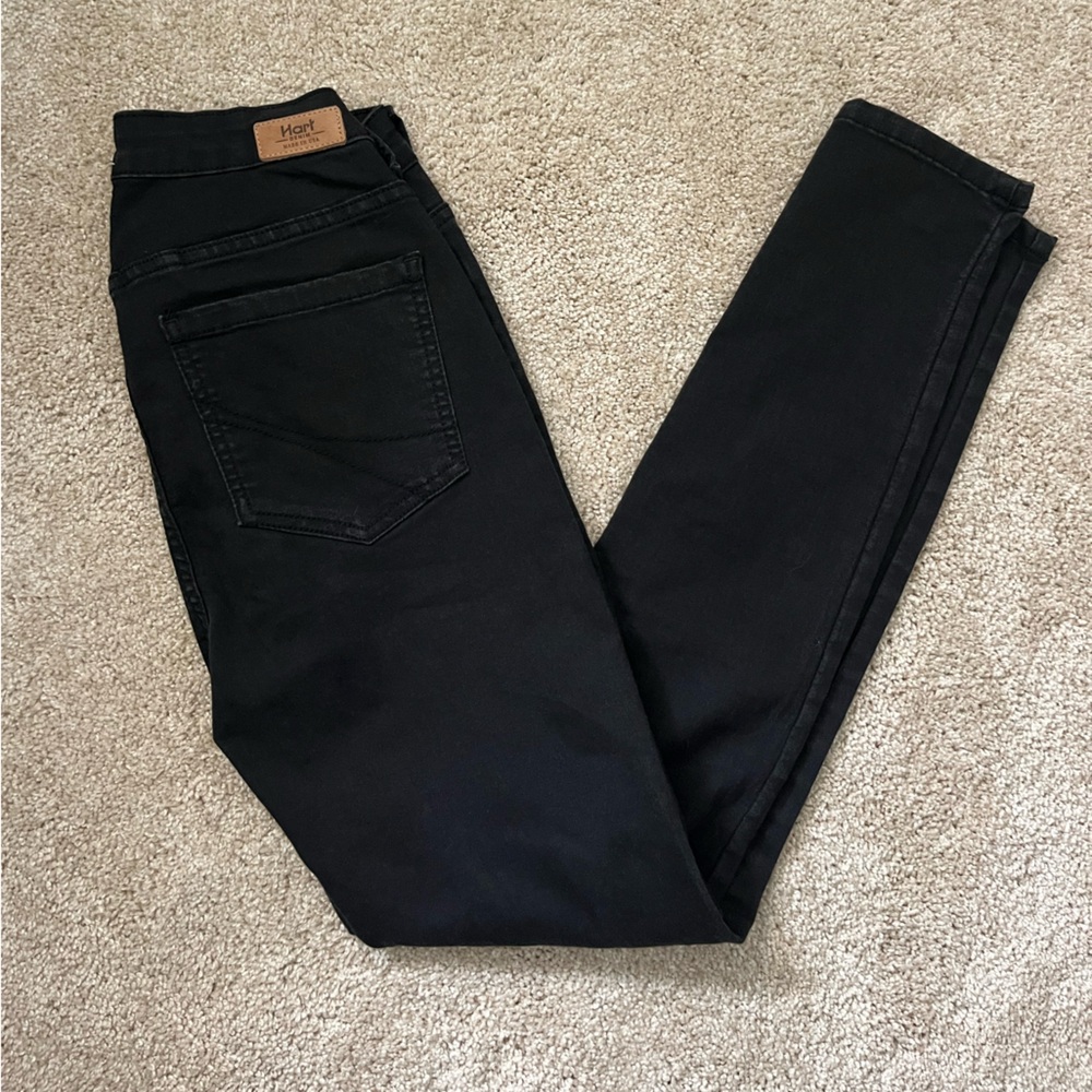 Hart Black High-Waisted Distressed Jeans